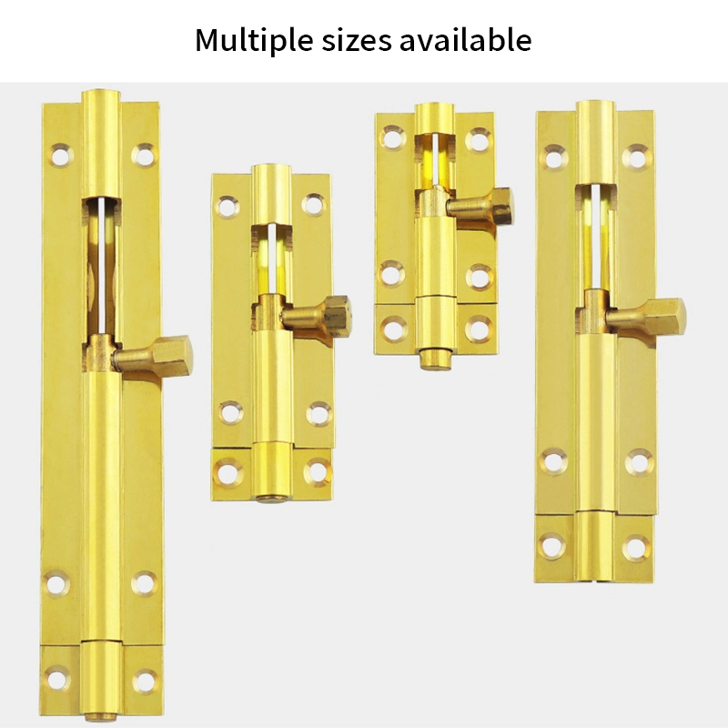 Furniture Hardware Padbolt Aluminium Profile Steel Hardware Slide Brass Security Latch Lock Door Bolt Tower Bolt